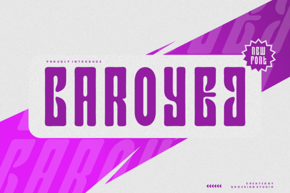 Caroyej: A Quirky Display Font for Modern Design