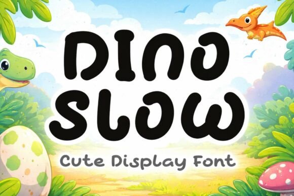 Discover Dino Slow: A Playful Font for Creative Design
