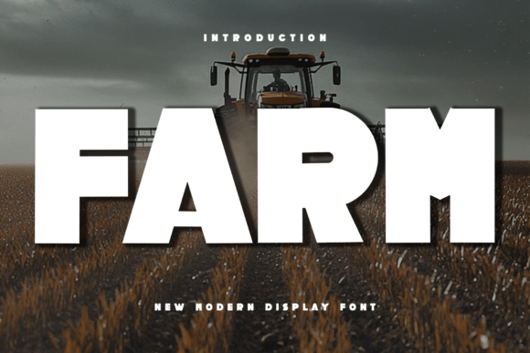Farm: A Bold Display Font for Modern Agricultural Branding
