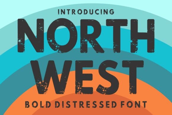 North West: A Bold Distressed Display Font for Authentic Design