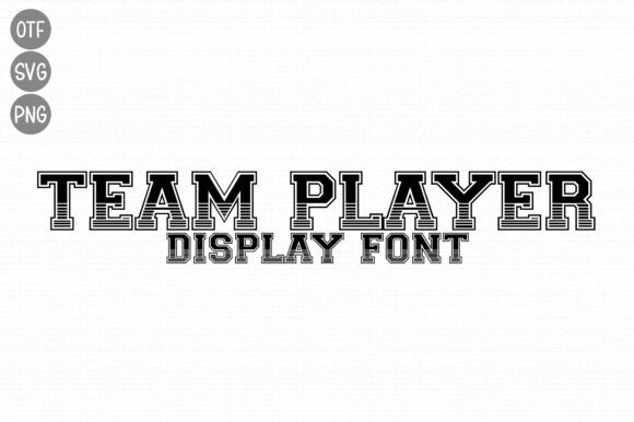 Unleash Athletic Energy with the Team Player Font